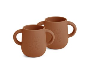 Babyutstyr - Nuuroo Abiola silicone cup 2-pack - Caramel Café - NU367CC