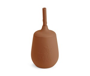 Babyutstyr - Nuuroo Adita silicone cup with straw  - Caramel Café - NU368CC