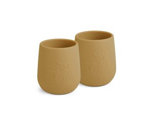 Babyutstyr - Nuuroo Abiola silicone cup 2-pack - Dusty Yellow - NU421DY