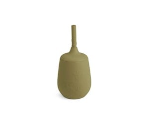 Babyutstyr - Nuuroo Adita silicone cup with straw  - Olive Green - NU423OG