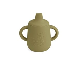 Babyutstyr - Nuuroo Aiko silicone cup with sippy - Olive Green - NU424OG