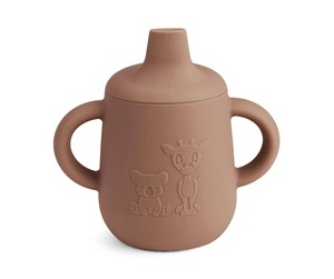 Babyutstyr - Nuuroo Aiko silicone cup with sippy - Chocolate Malt - NU473