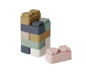 Babyleker - Nuuroo Pile building bricks 10-pack - Multi Mix - NU506