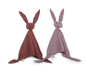 Babyutstyr - Nuuroo Ado cuddle cloth 2-pack - Woodrose / Mahogany - NU181WM