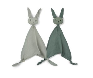 Babyutstyr - Nuuroo Ado cuddle cloth 2-pack - Light Green / Warm Grey - NU252LW