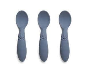 Babyutstyr - Nuuroo Ella silicone spoon 3-pack  - Bering Sea - NU125BS