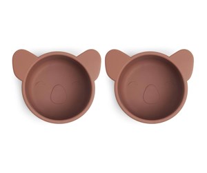 Babyutstyr - Nuuroo Rosa silicone snack box 2-pack- Mahogany - NU136M