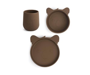 Babyutstyr - Nuuroo Judi silicone dinner set 3-pack  - Acorn - NU122A