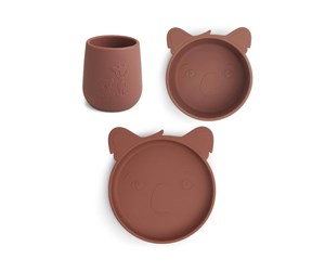 Babyutstyr - Nuuroo Judi silicone dinner set 3-pack  - Mahogany - NU122M