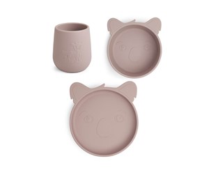 Babyutstyr - Nuuroo Judi silicone dinner set 3-pack  - Woodrose - NU122WR