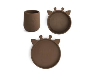 Babyutstyr - Nuuroo Judi silicone dinner set 3-pack - Acorn - NU124A