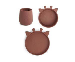 Babyutstyr - Nuuroo Judi silicone dinner set 3-pack - Mahogany - NU124M