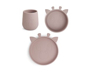 Babyutstyr - Nuuroo Judi silicone dinner set 3-pack - Woodrose - NU124WR