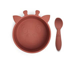 Babyutstyr - Nuuroo Elia silicone tableware 2-pack - Mahogany - NU442M