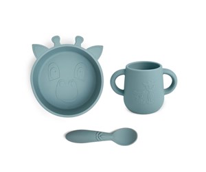 Babyutstyr - Nuuroo Ebba silicone tableware 3-pack - Lead - NU443L