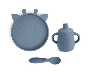 Babyutstyr - Nuuroo Elke silicone tableware 3-pack - Bering Sea - NU446BS