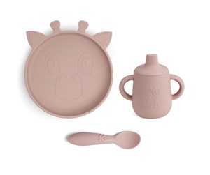 Babyutstyr - Nuuroo Elke silicone tableware 3-pack - Woodrose - NU446WR