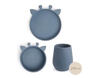 Babyutstyr - Nuuroo Bo silicone tableware 3-pack - Bering Sea - NU449BS