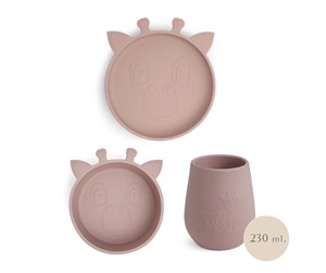 Babyutstyr - Nuuroo Bo silicone tableware 3-pack - Woodrose - NU449WR