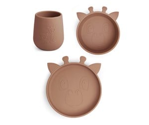 Babyutstyr - Nuuroo Judi silicone tableware 3-pack  - Chocolate Malt - NU478