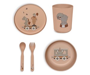 Babyutstyr - Nuuroo Marius dinner set 5-pack - Rose Dust - NU578RD