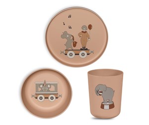 Babyutstyr - Nuuroo Milas dinner set 3-pack- Rose Dust - NU579RD