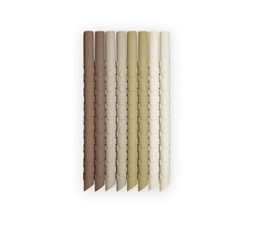 Babyutstyr - Nuuroo Ada silicone straw 8-pack - Brown Mix. - NU474