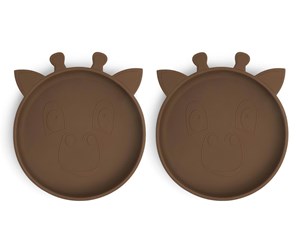 Babyutstyr - Nuuroo Akila silicone plate 2-pack -  Acorn - NU117A