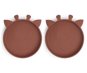 Babyutstyr - Nuuroo Akila silicone plate 2-pack -  Mahogany - NU117M