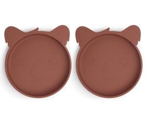 Babyutstyr - Nuuroo Akila silicone plate 2-pack -  Mahogany - NU118M