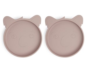 Babyutstyr - Nuuroo Akila silicone plate 2-pack -  Woodrose - NU118WR