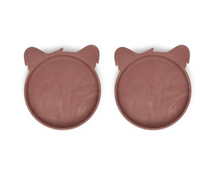 Babyutstyr - Nuuroo Akila silicone plate 2-pack - Red Mix - NU288