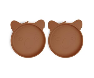 Babyutstyr - Nuuroo Akila silicone plate 2-pack  - Caramel Café - NU372CC