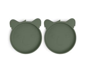 Babyutstyr - Nuuroo Akila silicone plate 2-pack  - Dusty Green - NU372DG