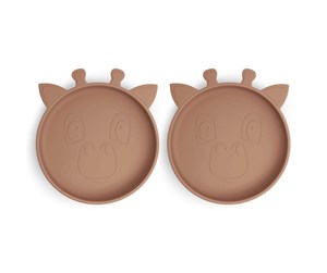 Babyutstyr - Nuuroo Akila silicone plate 2-pack - Chocolate Malt - NU475