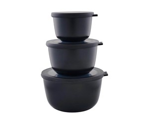 Andre kjøkkenapparater - Mepal - Cirqula High Bowl Set Of 3 - Black (233095) - 233095