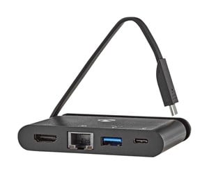 Dokkingstasjon - Nedis TCARF260BK - docking station - USB-C - HDMI - 1GbE - TCARF260BK