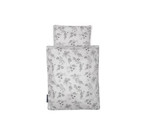 Dukker, Bamser & Utstyr - Smallstuff Doll Bedding Flower Garden Grey - 73033-4