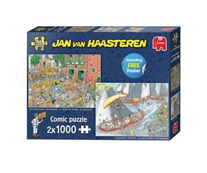 Puslespill - Jan van Haasteren Jigsaw Puzzle - Dutch Traditions 2x1000pcs. Gulv - 1110100037