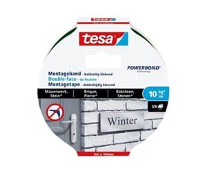 Tape & Lim - tesa Powerbond double-sided tape - 19 mm x 5 m - transparent - 77749-00000-00