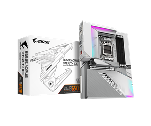 Hovedkort - GIGABYTE B650E AORUS STEALTH ICE Hovedkort - AMD B650 - AMD AM5 socket - DDR5 RAM - ATX - B650E A STEALTH ICE