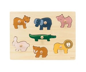 Babyleker - Trixie Wooden Knob Puzzle Animals 7 pcs. - 36-280