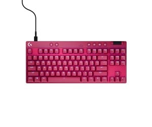 Tastatur - Logitech G PRO X TKL LIGHTSPEED - Logitech Magnetic Analog - Linear - Gamingtastatur - Uten numpad - Nordisk - Rød - 920-013251