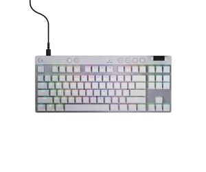 Tastatur - Logitech G PRO X TKL LIGHTSPEED - Logitech Magnetic Analog - Linear - Gamingtastatur - Uten numpad - Nordisk - Hvit - 920-013287