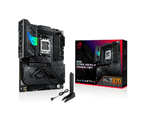 Hovedkort - ASUS ROG STRIX X870-F GAMING WIFI Hovedkort - AMD X870 - AMD AM5 socket - DDR5 RAM - ATX - 90MB1IV0-M0EAY0