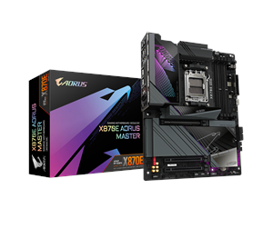 Hovedkort - GIGABYTE X870E AORUS MASTER Hovedkort - AMD X870E - AMD AM5 socket - DDR5 RAM - ATX - X870E AORUS MASTER