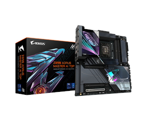 Hovedkort - GIGABYTE Z890 AORUS MASTER AI TOP Hovedkort - Intel Z890 - Intel LGA1851 socket - DDR5 RAM - Extended ATX - Z890 A MASTER AI TOP