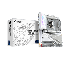 Hovedkort - GIGABYTE Z890 AORUS PRO ICE Hovedkort - Intel Z890 - Intel LGA1851 socket - DDR5 RAM - ATX - Z890 AORUS PRO ICE