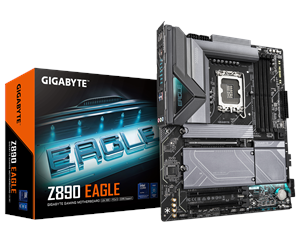 Hovedkort - GIGABYTE Z890 EAGLE Hovedkort - Intel Z890 - Intel LGA1851 socket - DDR5 RAM - ATX - Z890 EAGLE