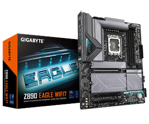 Hovedkort - GIGABYTE Z890 EAGLE WIFI7 Hovedkort - Intel Z890 - Intel LGA1851 socket - DDR5 RAM - ATX - Z890 EAGLE WIFI7